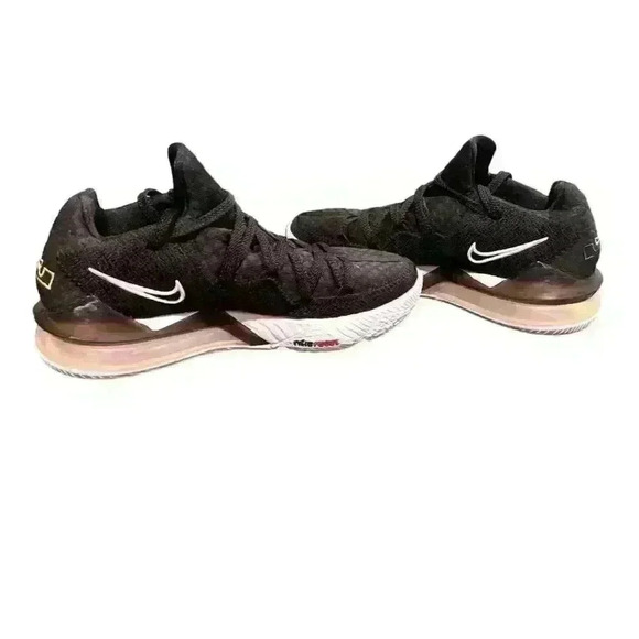 Nike LeBron 17 Low Men's Basketball Shoes Black - Size 7 - Picture 7 of 10
